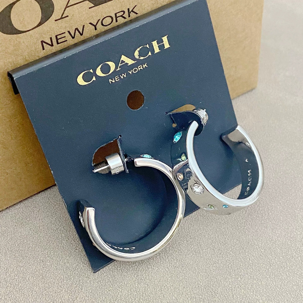 Coach Colorful Rhinestone Earrings - Picture 4 of 7